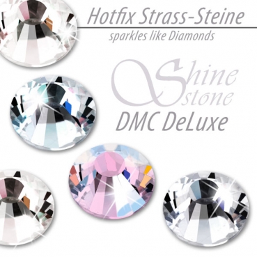 ShineStone DeLuxe Hotfix Strass-Steine SS16 Light Rose AB zum Aufbügeln