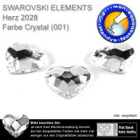 Swarovski® Kristalle 2808 Herz KEIN Hotfix, 6 mm Crystal (Strass-Steine)