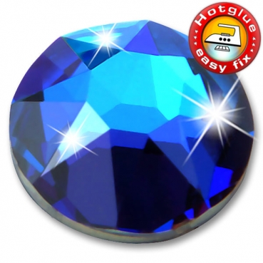 Swarovski® Kristalle 2078 XIRIUS Hotfix, SS12 Crystal Meridian Blue (Strass Steine zum Aufbügeln)