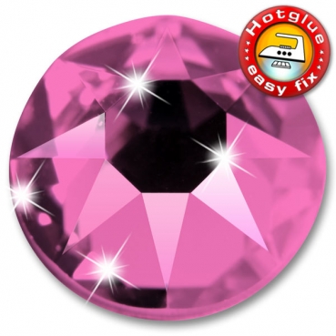 Swarovski® Kristalle 2078 XIRIUS Hotfix, SS12 Rose (Strass-Steine zum Aufbügeln)