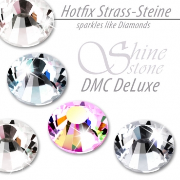 DMC ShineStone DeLuxe Hotfix Strass-Steine, SS12 Farbe Crystal AB