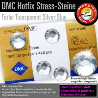 DMC Hotfix Strass-Steine SS16 Farbe Transparent Silberblau
