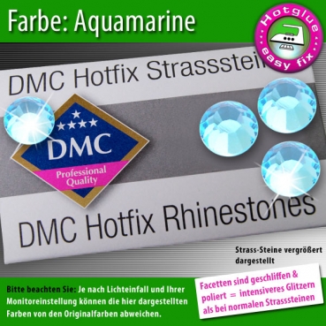 DMC Hotfix Strass-Steine SS10 Farbe Aquamarine