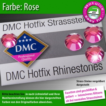 DMC Hotfix Strass-Steine SS10 Farbe Rose