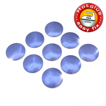 ShineStone Metall-Nieten Hotfix (Nailhead), 10 mm Violett matt, in Premium-Qualität zum Aufbügeln