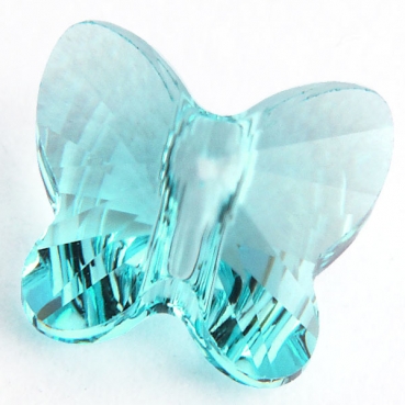 1 Stück Swarovski® Kristall Perle 5754, Schmetterling 8 mm, Light Turquoise