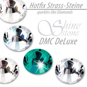 ShineStone DeLuxe Hotfix Strass-Steine SS20 Blue Zircon zum Aufbügeln