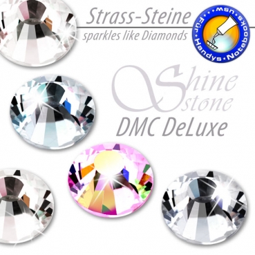 ShineStone DeLuxe - DMC Strass-Steine SS40 Farbe Crystal AB - KEIN Hotfix