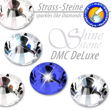 DMC ShineStone DeLuxe Strass-Steine KEIN Hotfix , SS34 Farbe Safirblau (Sapphire)
