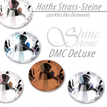 ShineStone DeLuxe Hotfix Strass-Steine SS34 Braun - Smoked Topaz zum Aufbügeln