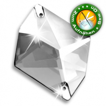 ShineStone DeLuxe - 20mm Hexagon Crystal Strasssteine zum Aufnähen