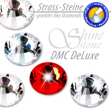 ShineStone DeLuxe - DMC Strass-Steine SS10 Farbe Feuerrot (Light Siam) - KEIN Hotfix