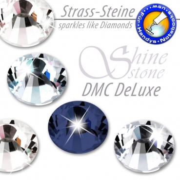 ShineStone DeLuxe - DMC Strass-Steine SS12 Farbe Nachtblau (Montana) - KEIN Hotfix