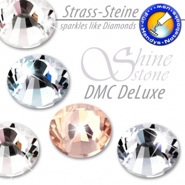 ShineStone DeLuxe - DMC Strass-Steine SS12 Farbe Pfirsich Hell (Light Peach) - KEIN Hotfix