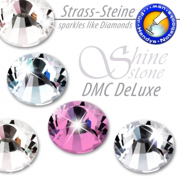 ShineStone DeLuxe - DMC Strass-Steine SS12 Farbe Rosa (Rose) - KEIN Hotfix