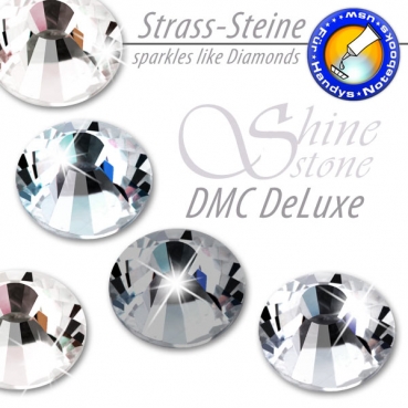 ShineStone DeLuxe - DMC Strass-Steine SS16 Farbe Grau (Black Diamond) - KEIN Hotfix