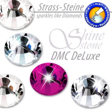 ShineStone DeLuxe - DMC Strass-Steine SS16 Farbe Fuchsie (Fuchsia) - KEIN Hotfix