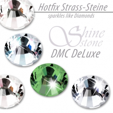 DMC ShineStone DeLuxe Hotfix Strass-Steine, SS30 Farbe Hellgrün (Peridot)