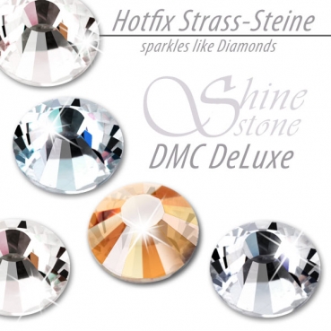 ShineStone DeLuxe Hotfix Strass-Steine SS30 Topaz AB zum Aufbügeln