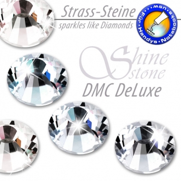 ShineStone DeLuxe - DMC Strass-Steine SS30 Farbe Crystal - KEIN Hotfix