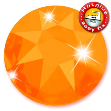 Swarovski® Kristalle 2078 XIRIUS, Hotfix, SS34 Tangerine (Strass-Steine zum Aufbügeln)