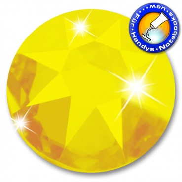 Swarovski® Kristalle 2088 XIRIUS, SS34 Light Topaz (Strass-Steine zum Aufkleben)