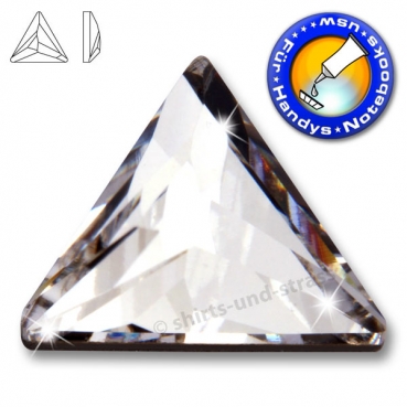 Swarovski 2720 Dreieck Cosmic Delta 12,5mm Crystal Strass-Steine zum Aufkleben