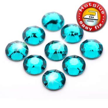Swarovski® Kristalle 2078 XIRIUS Hotfix, SS16 Blue Zircon (Strass Steine)