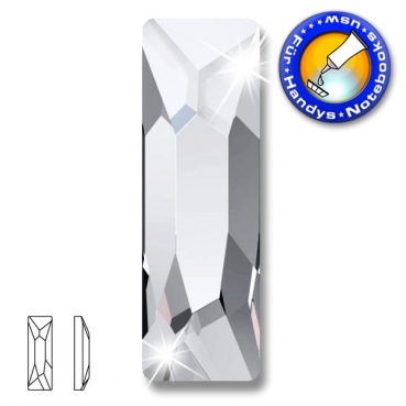 Swarovski Strass Steine 2555 Cosmic Baguette 8mm Crystal zum Aufkleben