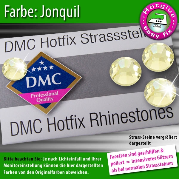 DMC Hotfix Strass-Steine SS10 Farbe Jonquil