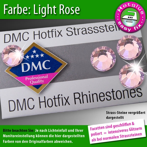 DMC Hotfix Strass-Steine SS6 Farbe Light Rose