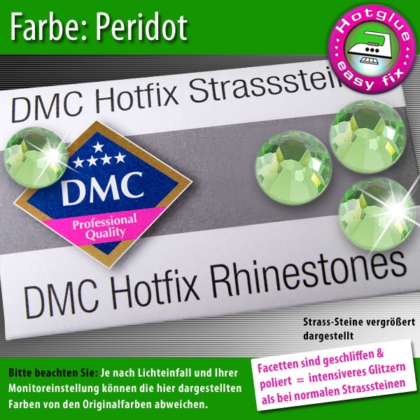 DMC Hotfix Strass-Steine SS16 Farbe Peridot