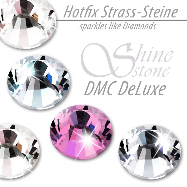 ShineStone DeLuxe Hotfix Strass-Steine SS10 Rose zum Aufbügeln