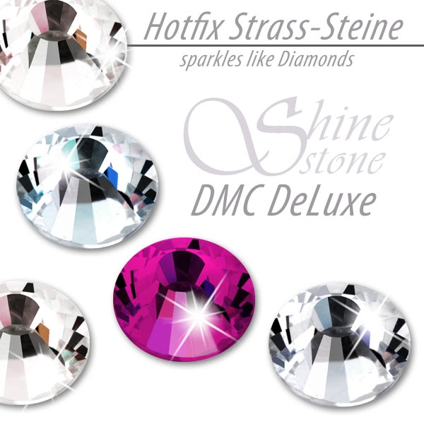 ShineStone DeLuxe Hotfix Strass-Steine SS20 Fuchsia zum Aufbügeln