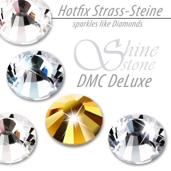 ShineStone DeLuxe Hotfix Strass-Steine SS20 Gold zum Aufbügeln