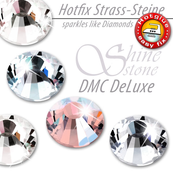ShineStone DeLuxe Hotfix Strass-Steine SS20 Light Peach AB Strasssteine zum Aufbügeln