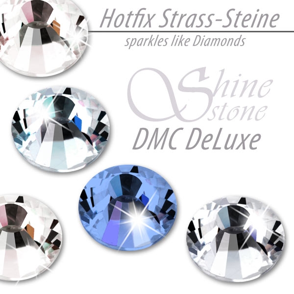 ShineStone DeLuxe Hotfix Strass-Steine SS30 Light Sapphire zum Aufbügeln