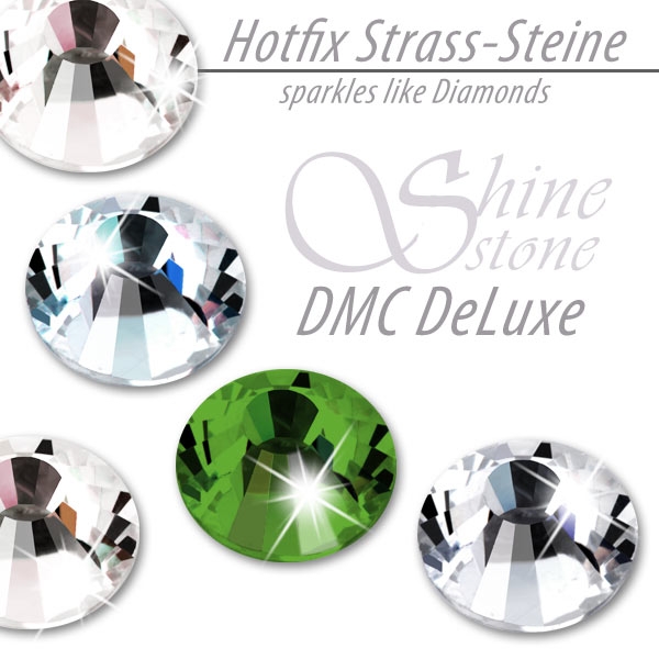 ShineStone DeLuxe Hotfix Strass-Steine SS30 Olivine zum Aufbügeln