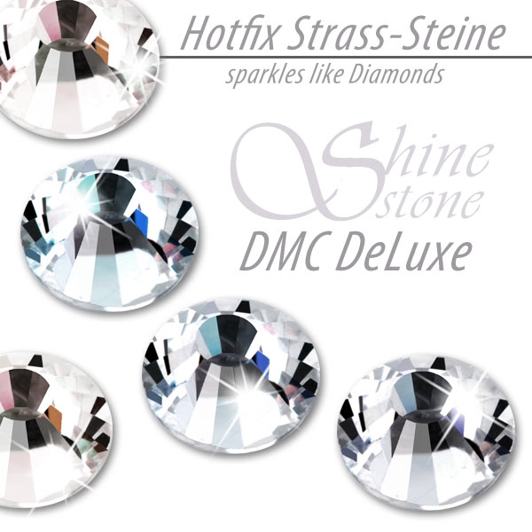 ShineStone DeLuxe Hotfix Strass-Steine SS40 Crystal zum Aufbügeln