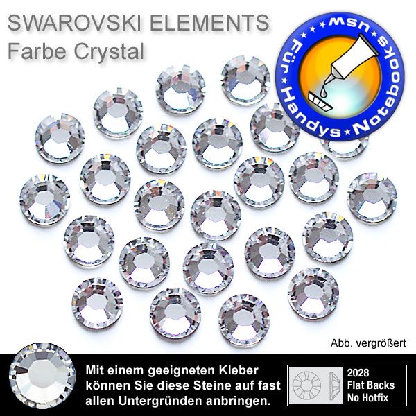 Swarovski 2058 XILION, SS9 Crystal Strasssteine zum Aufkleben