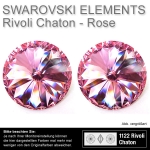 Swarovski® Kristalle Rivoli Chaton 1122, 14 mm Rose