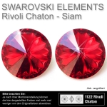 Swarovski® Kristalle Rivoli Chaton 1122, 12 mm Siam