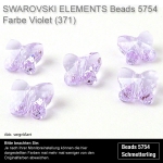 Swarovski® Kristall Perlen 5754, Schmetterling 8 mm, Violet
