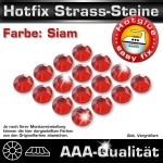 Hotfix Strass-Steine, SS16, Rot (Siam), in AAA-Qualität