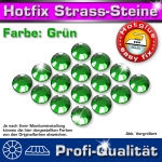 Hotfix Strass-Steine, SS16, Grün, AAA-Qualität