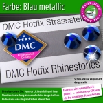 DMC Hotfix Strass-Steine SS10 Farbe Blau metallic