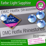 DMC Hotfix Strass-Steine SS10 Farbe Light Safir