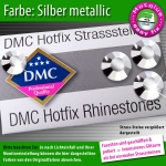 DMC Hotfix Strass-Steine SS16 Farbe Silber metallic