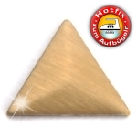 ShineStone Metall-Nieten Hotfix (Nailhead Dreieck), 10 mm Gold matt, in Premium-Qualität zum Aufbügeln