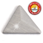 ShineStone Metall-Nieten Hotfix (Nailhead Dreieck), 6 mm Silber matt, in Premium-Qualität zum Aufbügeln